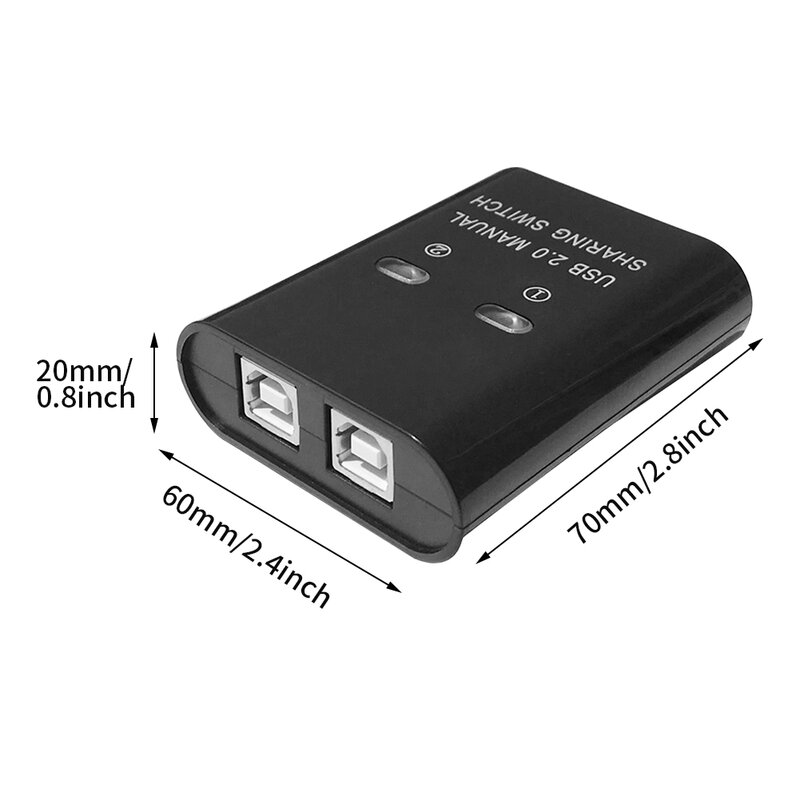 Elektroniczny przycisk Home Office 2 Port duża odległość instrukcja 2 w 1 Out Plug And Play wydajny konwerter USB Splitter Hub