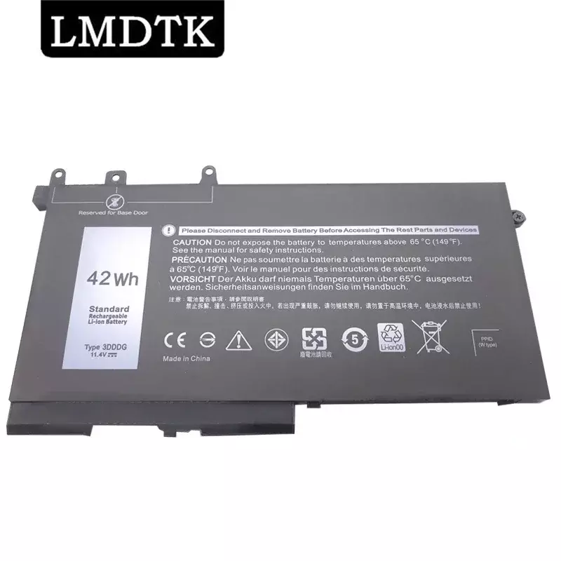 Lmdtk-dell緯度用ラップトップバッテリー、dell緯度5280、5288、5480、5580、5490、5590、5590、5491、5591、5495、m3520、m3530、3 ddrd、11.4v、42wh、新品