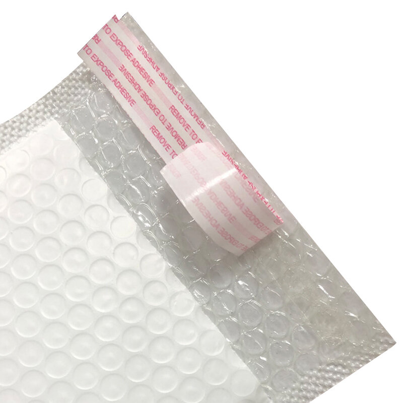 50 Stück weiße Perle Film Blase Umschlag Tasche wasserdicht gepolstert Mailing Selbst versiegelung Versand Verpackung Taschen Buble Mailer Tasche 15x20cm