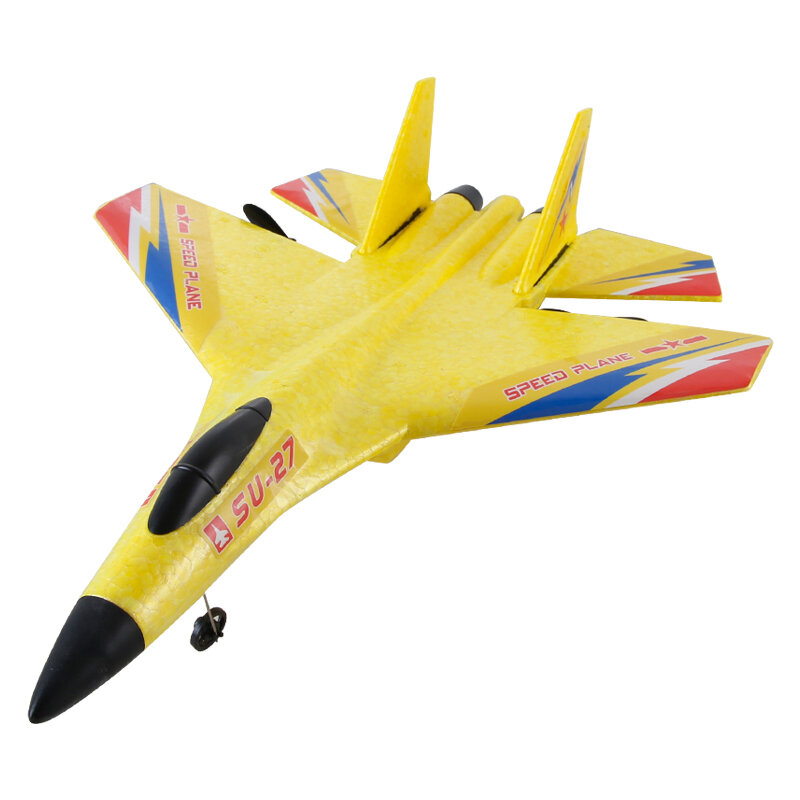 Avión de Control remoto SU-27 para niños, planeador de combate de 2,4G, Drones de espuma EPP, juguetes para niños, regalo