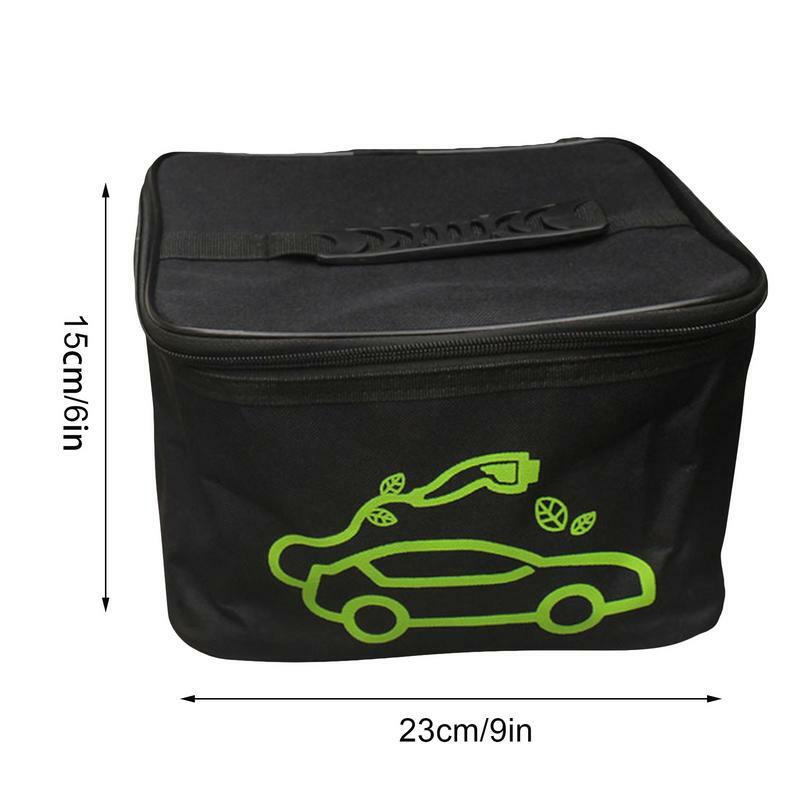 EV Cable Storage Bags Car Charging Cable Storage Bag Waterproof And Flame Retardant Square And Round EV Cable Organizer For