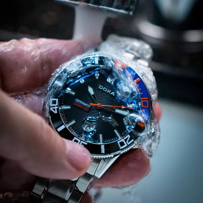 Zegarek DOXA męski luksusowy ze stali nierdzewnej wodoodporny kwarcowy sportowy do nurkowania świecący zegarek z duchami na Boże Narodzenie prezent dla mężczyzn