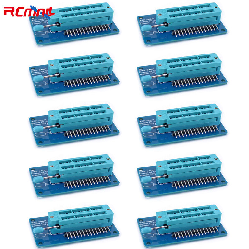 10PCS Narrow Body ZIF Socket Adapter 28P 2.54mm Pitch module for CHIP Components Module Quick Test Project OPEN-SMART