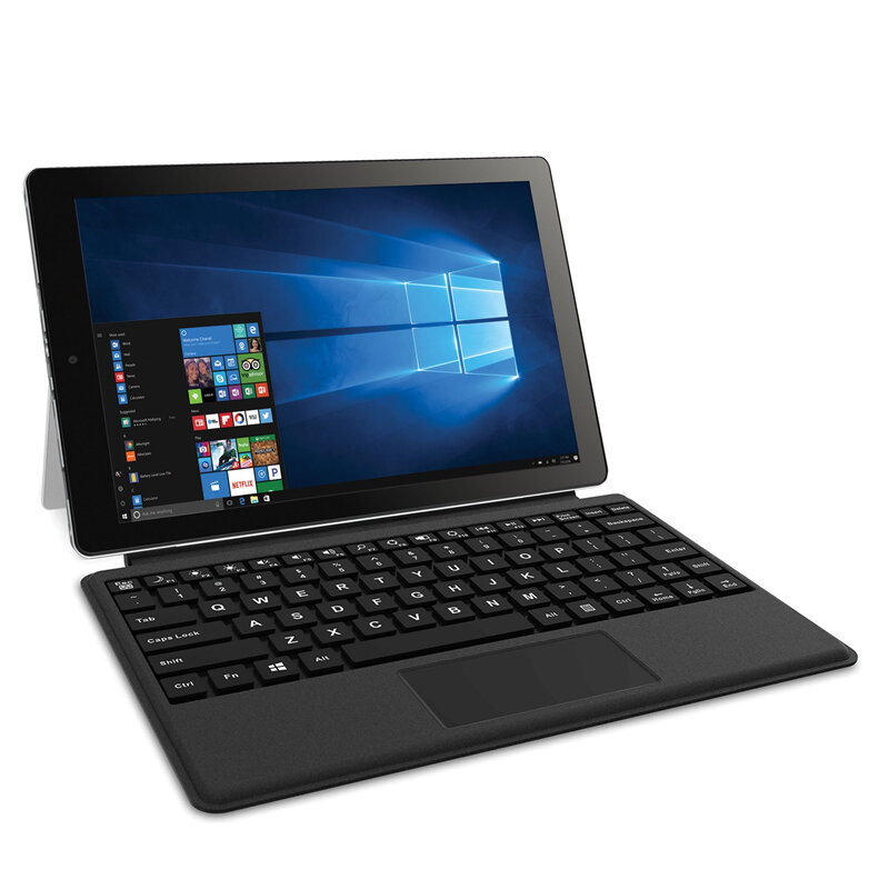 Tablet PC dengan dudukan 10.1 inci, RAM 2GB ROM 32GB W101 Windows 10 kamera ganda WIFI Quad Core kompatibel dengan HDMI