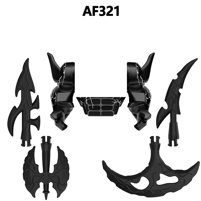 AF321 Hot Movie Heroes Chatacter Movable Hands Head Weapon Accessories Building Blocks MOC Brick Action Figures Kids Toys Gifts