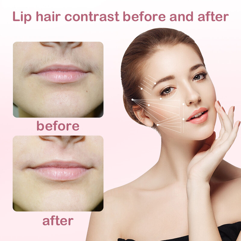 Ferramenta de remoção do cabelo facial grooming 3 primavera rosqueamento vara aplicador raspador remoção depilador seguro e inofensivo