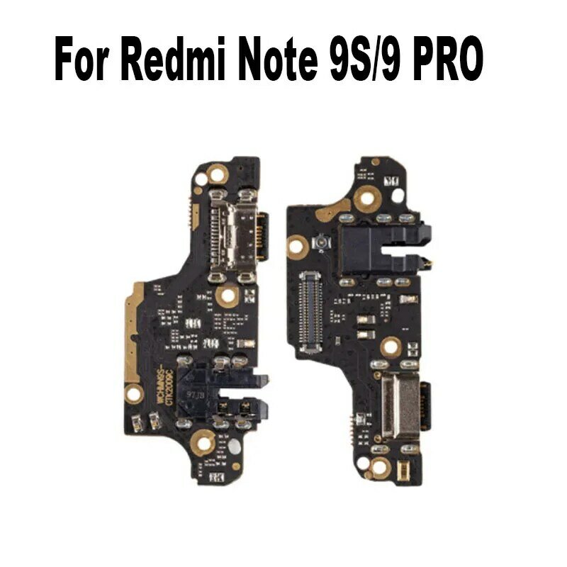 สำหรับ Xiaomi redmi Note 9 Pro 9s พอร์ตชาร์จ USB ไมโครโฟนไมโครโฟนแท่นเชื่อมต่อบอร์ดสายยืดหยุ่นชิ้นส่วนซ่อมทั่วโลก