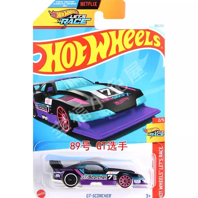 Oryginalny Hot Wheels samochód, pozwólmy się ścigać 1/64 zabawka dla chłopca HW Ride Ons Mega Bite Art samochód Model Colletcion prezent urodzinowy
