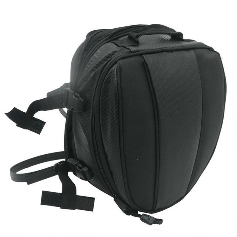 Motorcycle Tail Bag Saddle Bag for Motorbike Travel Sturdy Rear Luggage Bag