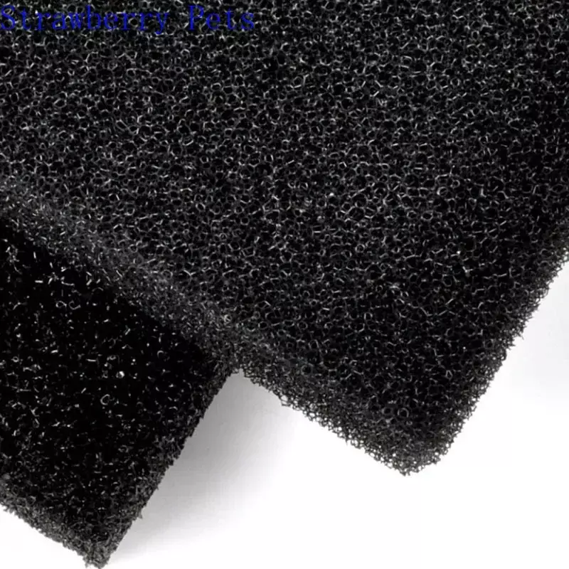 Espuma de filtración negra de varios tamaños, filtro bioquímico, almohadilla de esponja, Skimmer, tanque de suministro de esponja de largo tiempo de uso
