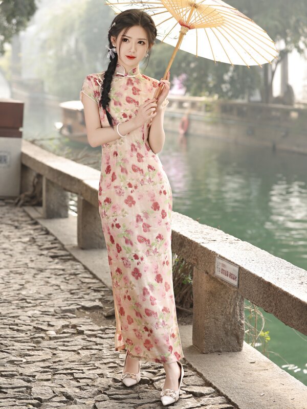 Молодежный Ретро-кардиган в китайском республиканском стиле, новинка весны, Повседневное платье-Ципао