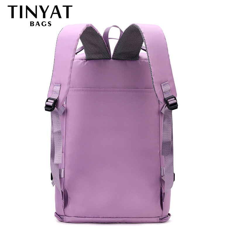 Tinyat-女性のための大容量のインフォーマルなトラベルバックパック,女性のスポーツ旅行バッグ,ヨガラゲッジバッグ,多機能クロスオーバーバッグ