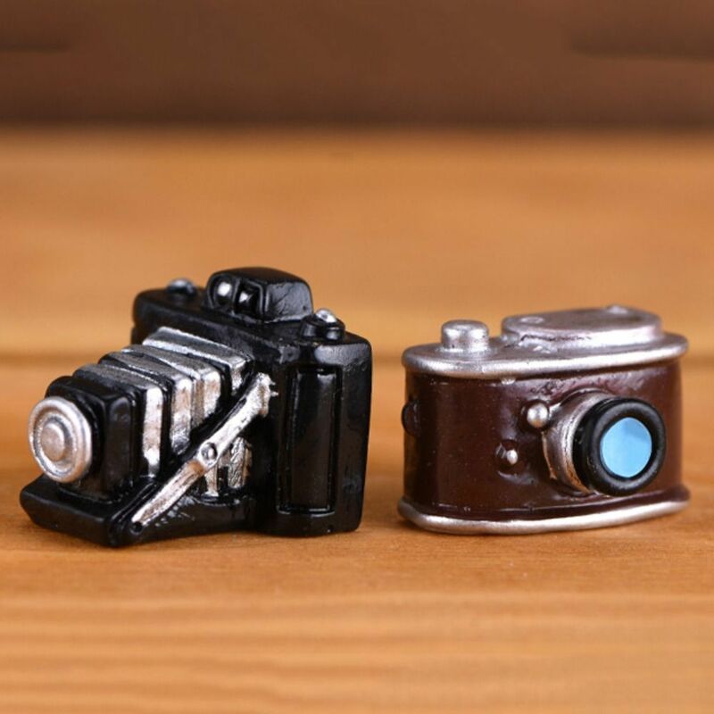Retro Nostálgico Camera Voice Recorder, Decoração Mini Resina, Home Sala, Adereços Fotografia e Acessórios