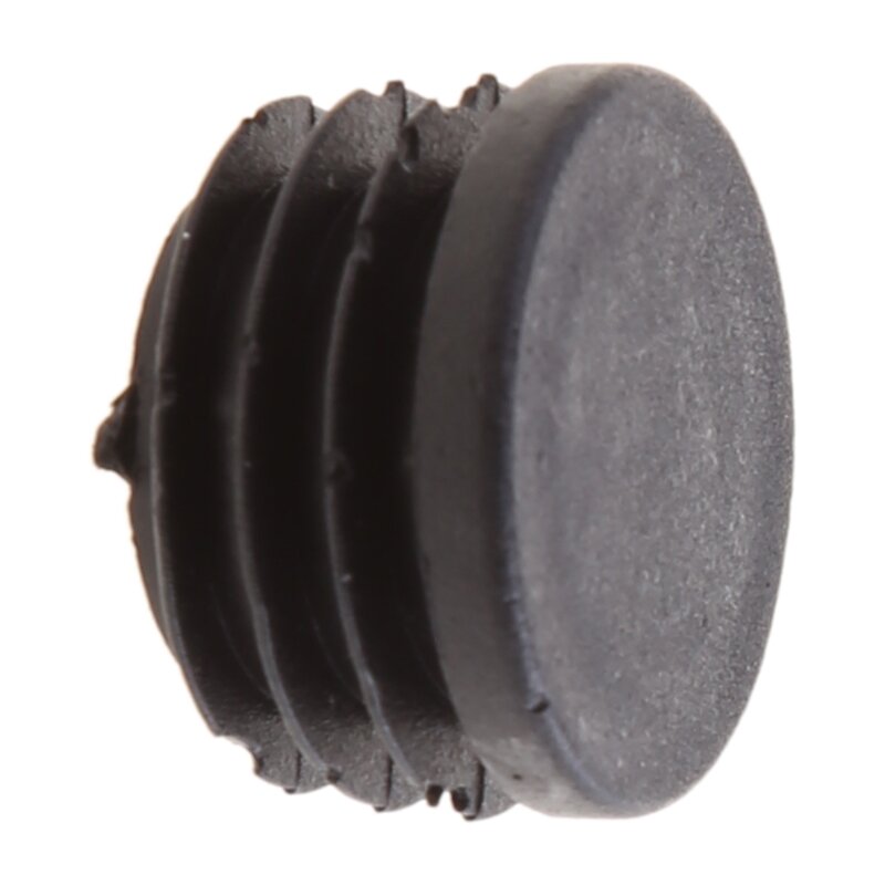 10 Pieces Furniture Table Feet Black Plastic End Cap Insert Furniture Finishing Plug for Round Metal Tube