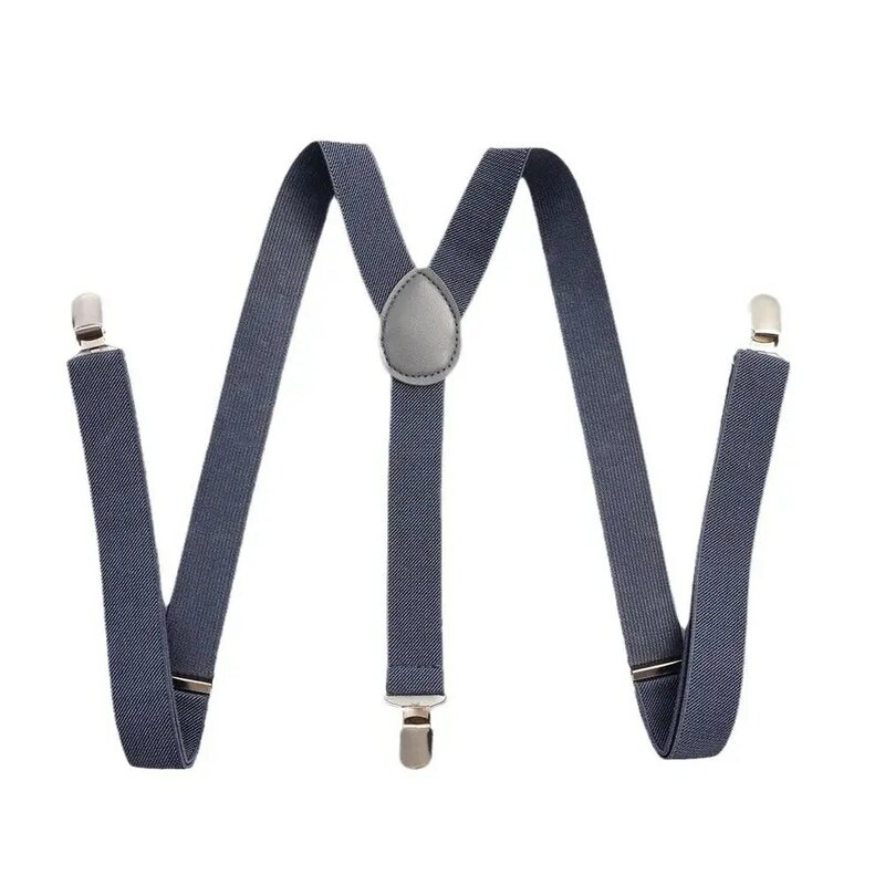 Suspensórios monocromáticos unissex para homens e mulheres, calças suspensas elásticas X ajustáveis, ganchos suspensórios, multi Olive Stretch, F3F0