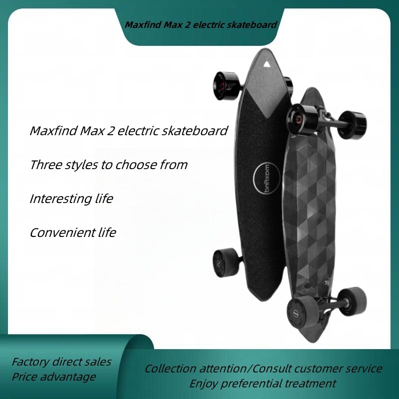 Maxfind Max 2pro skateboard elettrico a quattro ruote dual-drive telecomando integrato walking