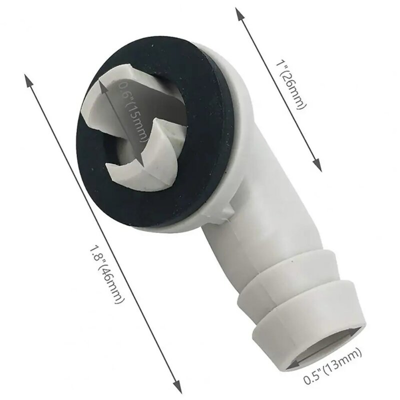 Connecteur de tuyau de vidange ca polyvalent, 1.8 pouces, anneau en caoutchouc mélangé, connecteur de tuyau de vidange ca pour climatiseur