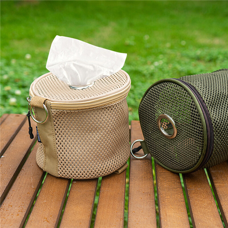 Przenośna rolka papierowe torby do przechowywania na zewnątrz na kemping papierowe torby do przechowywania w domu toaleta samochodowa przenośna papierowa tuba torba schowek