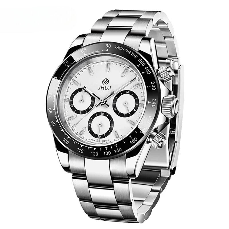 Arloji olahraga Mekanikal pria, merek Top, jam tangan tahan air pria mewah JHLU jam tangan pria kasual mode baru Cosmograph Daytona SSSSS