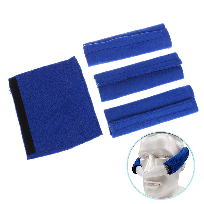 CPAP-Housses de sangle de masque facial, housse de coussin, équipement de sauna, coussinets de confort universels et réutilisables, 4 pièces