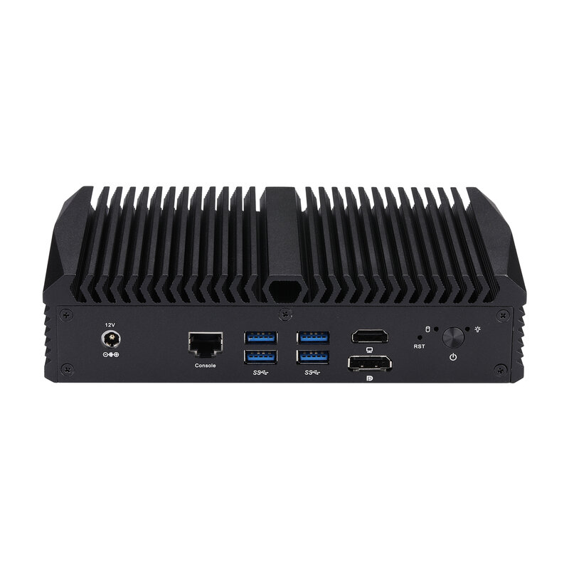 Qotom-Mini ordenador Q1020GE, 8 LAN, Gen 8th, 5405U, 5205U, 8260U, DP, 4USB3.0, Proxmox, Pfsense, 8 LANs