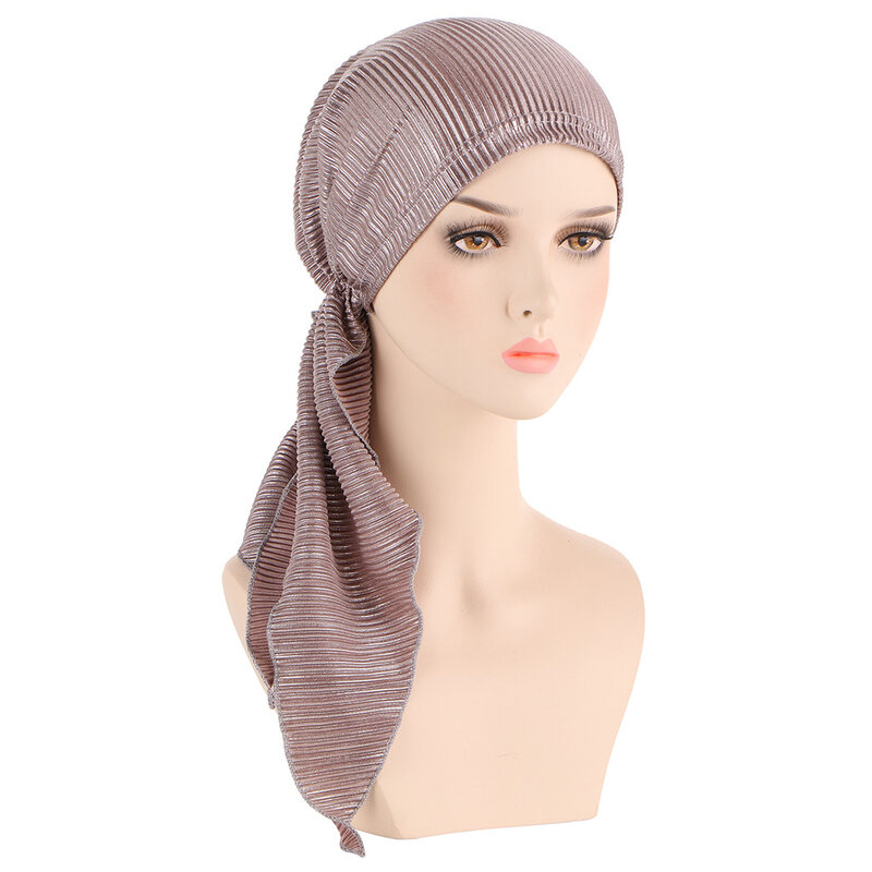 Berretto Hijab interno da donna sciarpa testa musulmana cappello turbante pronto da indossare avvolgere da donna sotto il cofano Hijab Hijab in cotone moda musulmana