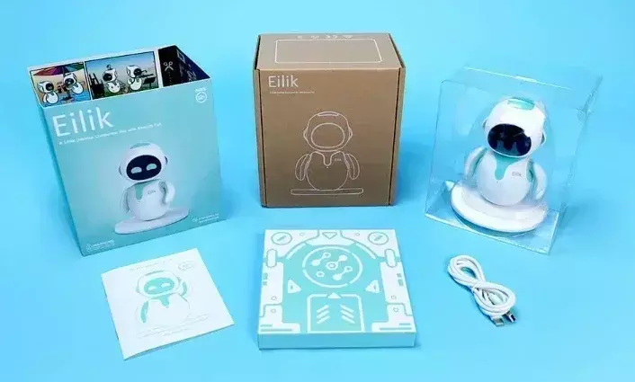 Eilik-無限の楽しいスマートロボット玩具、食品、布、オプションで異なるコストで、100% オリジナル