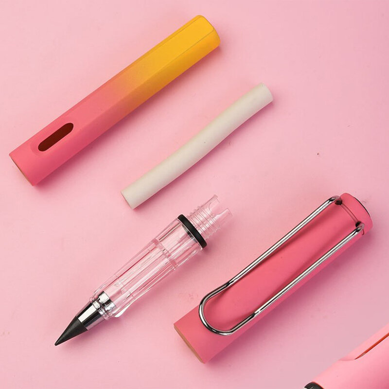 ดินสอสีไล่ระดับสีมีความทนทานไม่แตกหักง่ายและไม่จำเป็นต้องลับคมเด็กประถมดินสอบันทึก