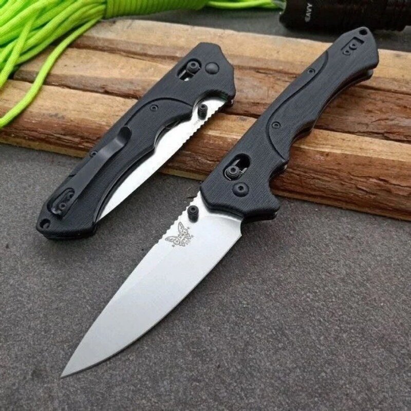 Outdoor BENCHMADE 615 Folding Knife G10 Handle Survival Camping Tactical Pocket Kinves EDC Defense Tool
