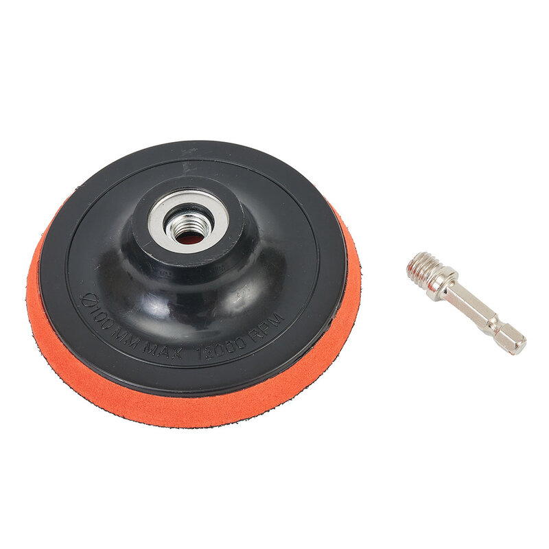 10pcs 4inch Sanding Discs 100mm Hook&Loop Sandpaper Backing Pad 60-240 Grit Backing Pad & M10 Drill Adaptor Abrasive Tools