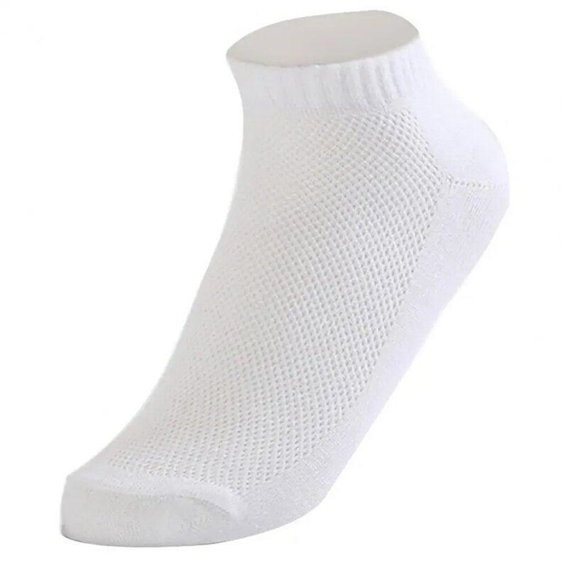 Unisex algodão meias esportivas, elástico absorvente nylon meias, respirável, para homens, estudante, corrida, tornozelo, para casa, plus size, 1 par
