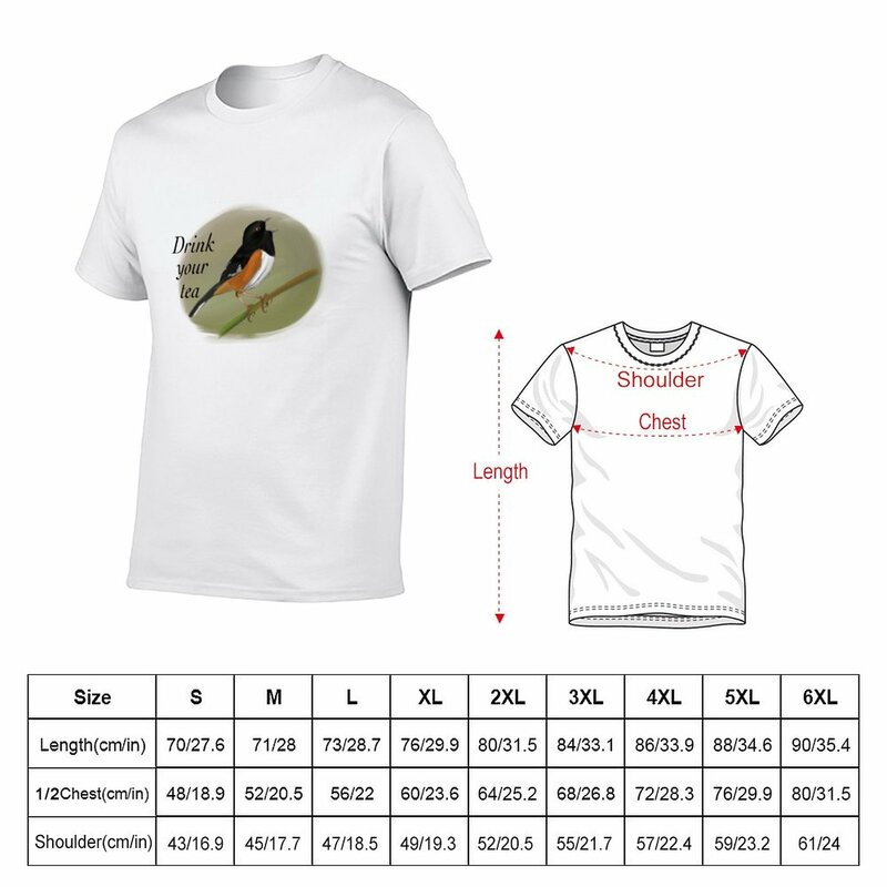 Новые футболки с рисунком Восточного тоута, футболки с надписью «пить ваш чай», футболки на заказ, мужские футболки с графическим рисунком, забавные