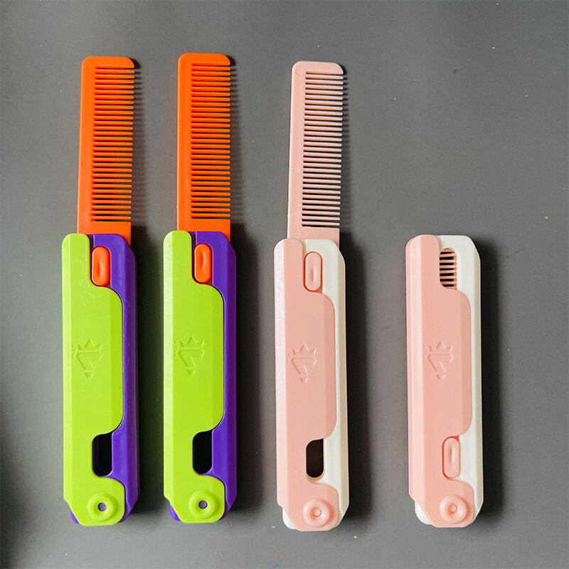 Luminous Carrot Gravity Knife Toy, Fidget Brinquedos, Descompressão, Push Card, Impressão 3D, Brilhante