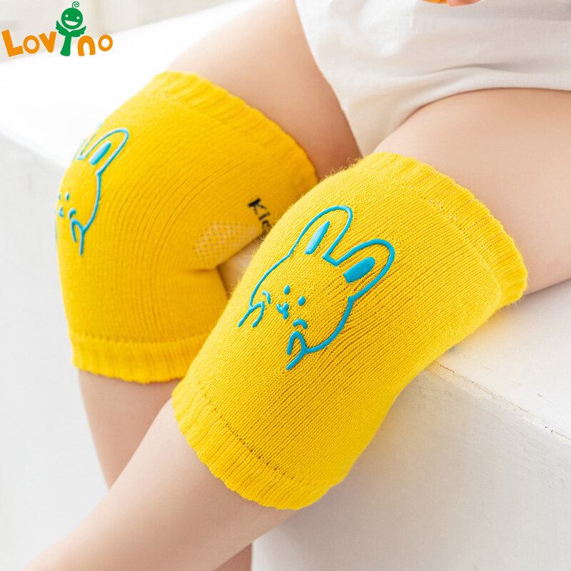 Bantalan lutut bayi, warna permen, gambar kartun, Anti Slip, pelindung lutut diperlukan, Legging keamanan bayi