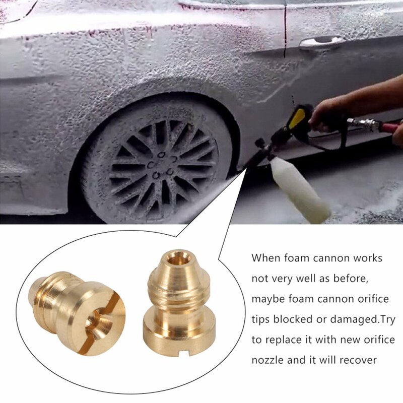 Foam Cannon Orifice Nozzle Tips, High Replacement Thread Nozzle for Snow Foam , 1.0 Mm,