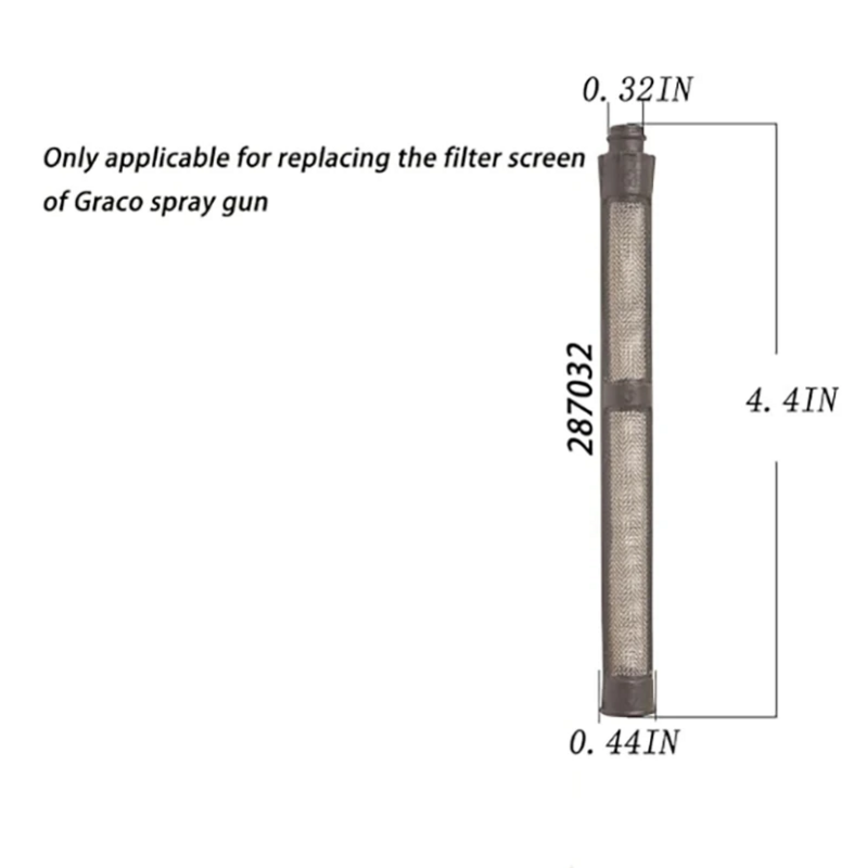 Ensemble d'écran de filtre de pulvérisation sans air, filtre de tuyau d'aspiration, écran de filtre de pompe de pulvérisation, filtre de noyau intérieur, écran de filtre de odorde pulvérisation, 3 types