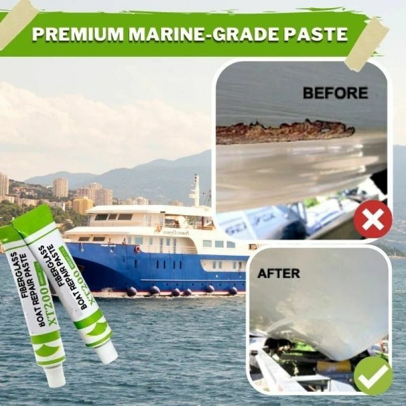 20g Fiberglass Boat Repair Paste Quick-drying Putty Paint Repairing Scratch Gray Paint Repair Agent Eye-filling Smooth Car Paint