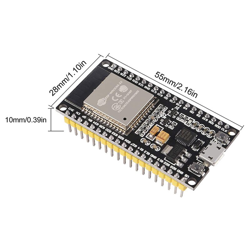 3pcs ESP-WROOM-32 esp32 2-in-1 2,4 ghz Dual-Mode-WLAN Bluetooth Dual-Cores-Mikrocontroller-Prozessor für Arduino ide