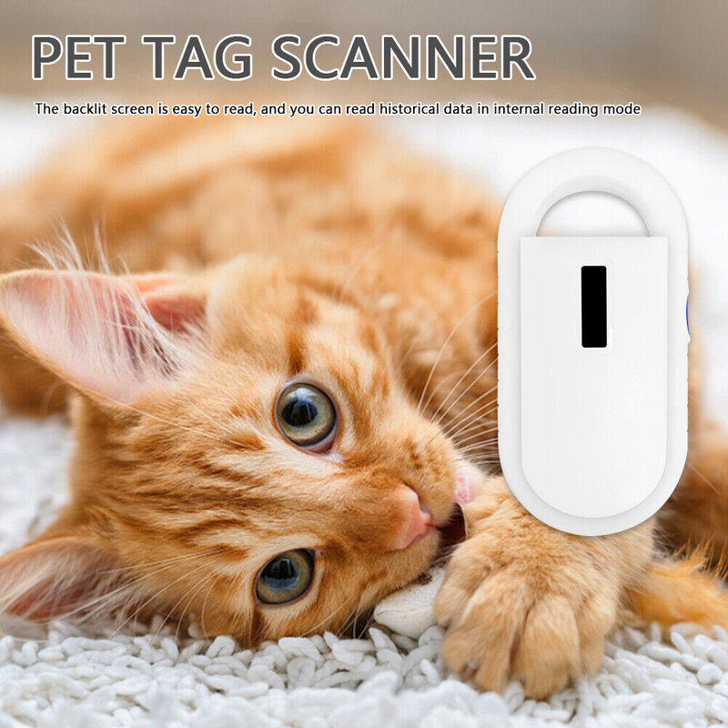Lector de Microchips para mascotas, escáner portátil de mano para animales, gestión de recursos