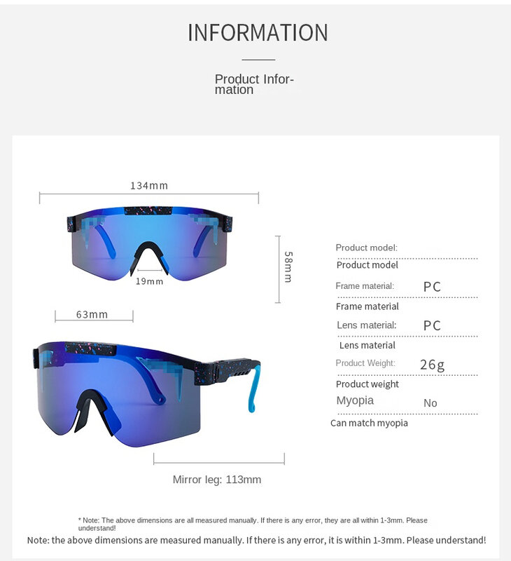 Gafas de ciclismo a prueba de viento para niños y niñas, 7 colores, UV400, deportes al aire libre, venta al por mayor, 1143