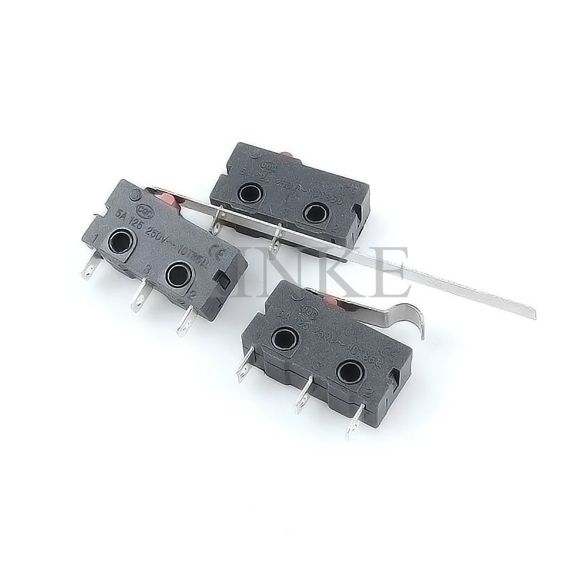 1PCS KW12 Stroke limit switch Contact Button KW11-3Z-2 Roller ARC Lever Microswitch Straight handle 3 pins 3A 250V AC 5A 125V