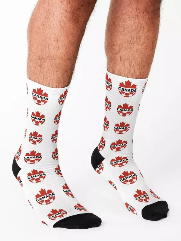 Носки для Канадской футбольной команды, зимние теплые зимние чулки в стиле хип-хоп, мужские носки для девочек и мужчин