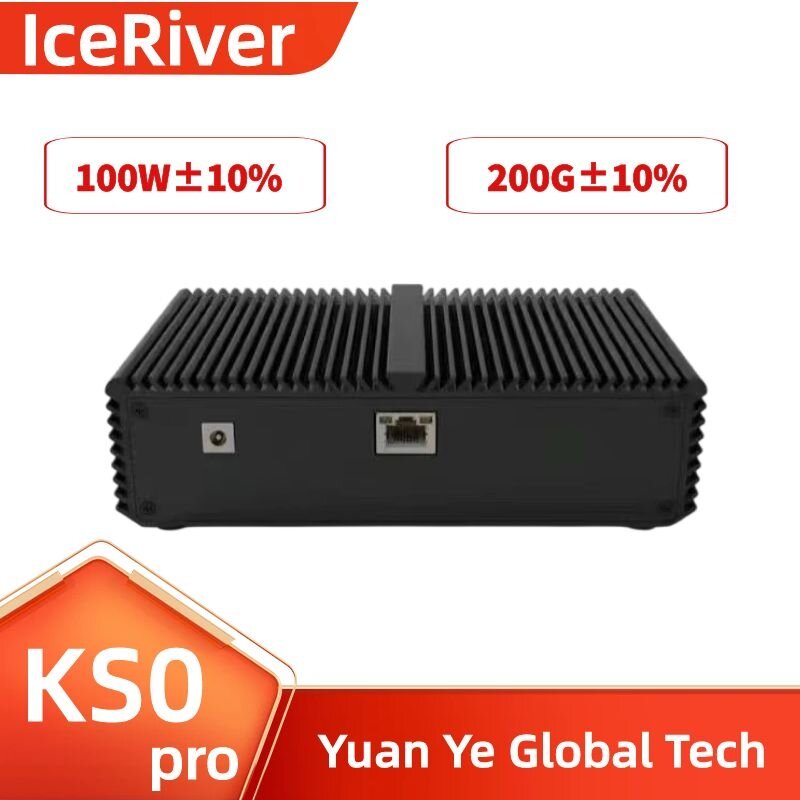 IceRiver KS0pro 200Gh/S 100 Вт, устройство для майнинга Kaspa с блоком питания IceRiver KAS