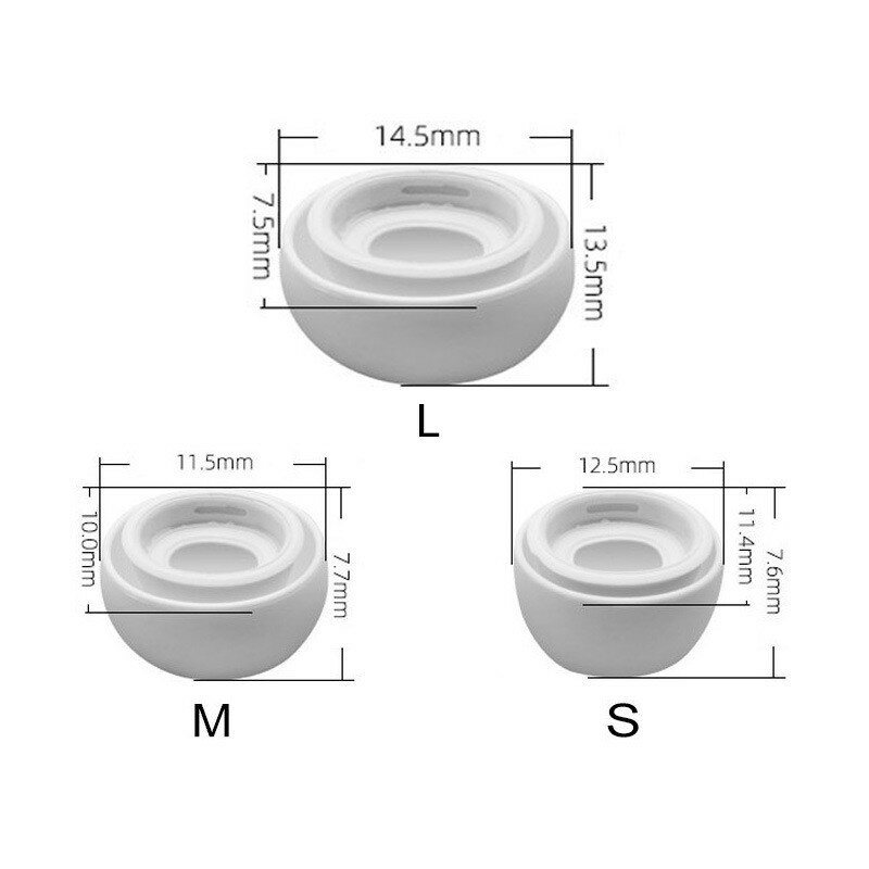 Auriculares de silicona blanda para Apple Airpods Pro 3, auriculares de tamaño L, M y S, novedad