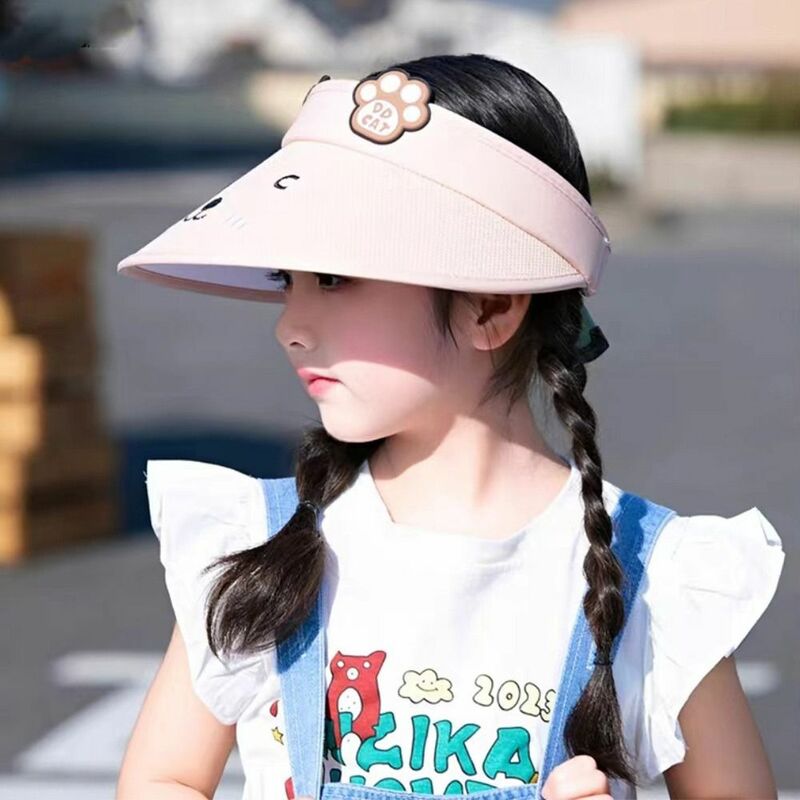 Cartoon Print Kids Sun Cap Visor for Boys Girls Cute Infant Fisherman Hat Summer Toddler Panama Hat