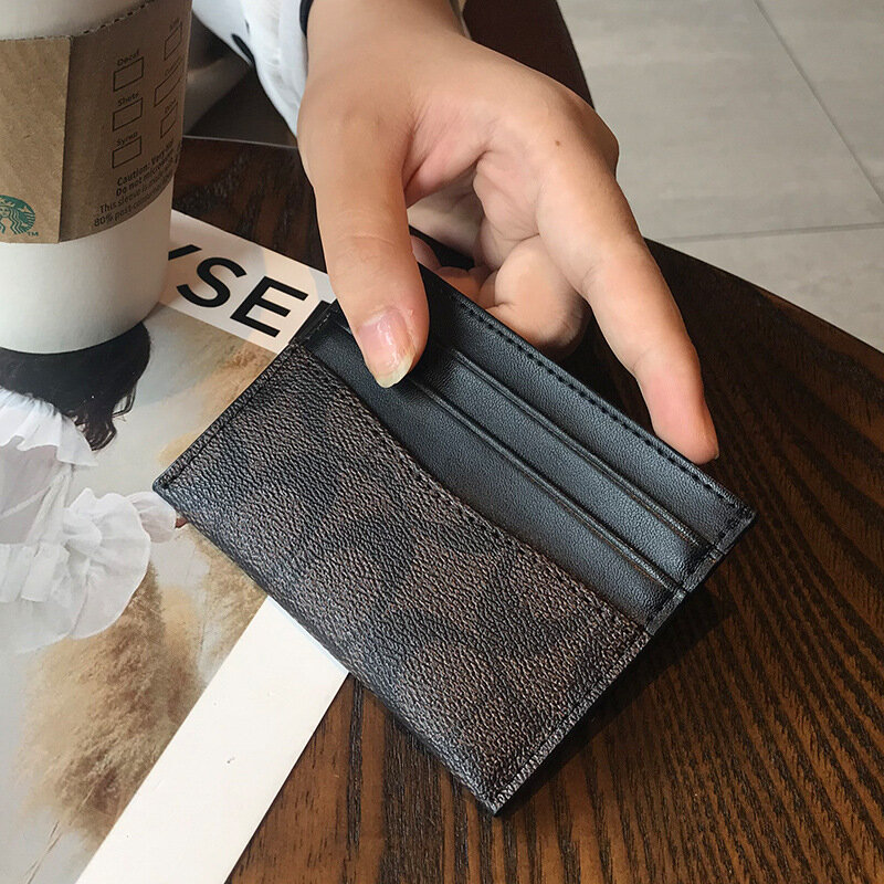 Dompet desain mewah untuk wanita dompet wanita Multi fungsi tempat kartu kulit PU wanita tas kartu kecil dompet wanita