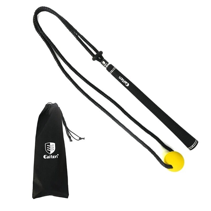 ポータブルゴルフスイングエクササイズロープゴルフ練習トレーニングロープ使いやすい