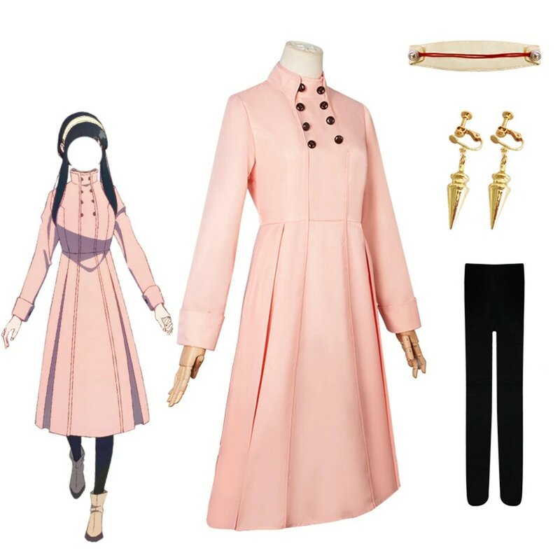 Японское платье-подделка в стиле аниме для детей и взрослых, для косплея семьи, шпионская Аня, подделка, свитер, парка, одежда для выступлений