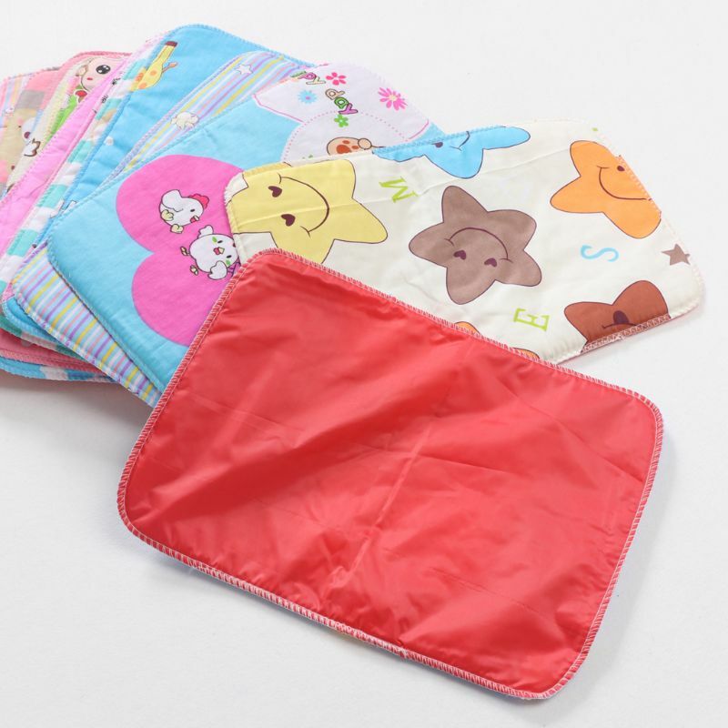 Baby Soft Sheet Urine Changing Pads Cartoon Reusable Infant Bedding Diapering Covers Nappy Burp Mattress Changing Mat Dropship