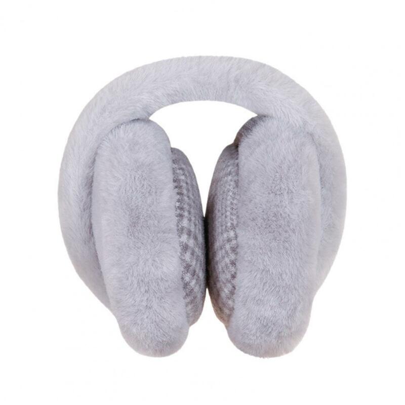 Penutup telinga termal modis uniseks ultra-tebal penutup telinga lipat Super lunak tahan penghangat telinga musim dingin untuk kenyamanan luar ruangan